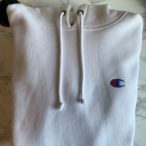 White Champion Hoodie